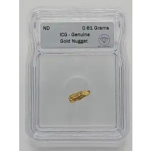 Gold Nugget 0.61 Gram 22.2K
