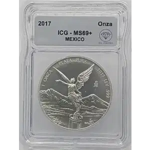 2017 Mexican 1 oz Silver Libertad Coin ICG MS69+ IDC Verified