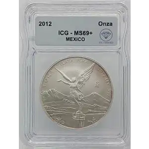 2012 Mexican 1 oz Silver Libertad Coin ICG MS69+ IDC Verified