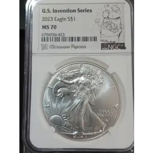 2023 Silver Eagle NGC MS-70 Eagle T-2 Microwave Popcorn U.S. Invention Series (2)