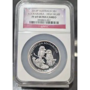 2013P Australian High Relief Silver Kookaburra NGC PF 69 (2)