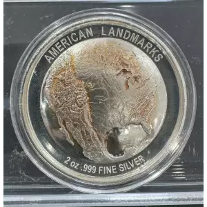 2oz American Landmarks/Grand Canyon Silver Round (2)