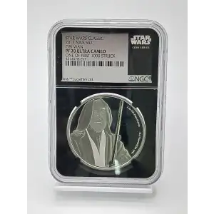 2017 Niue S$2 Star Wars Classic Coin PF70 UC 1 of First 1000 Struck - Obi Wan