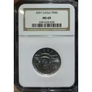 Platinum Bullion-Platinum Eagles--$50 Platinum Eagle 1/2 oz -Platinum- 50 Dollar (2)