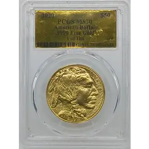 Gold Bullion-Gold Buffaloes--$50 Gold Buffalo 1 oz -Gold- 50 Dollar