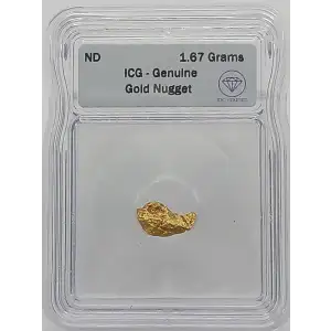 Gold Nugget 1.67 Grams 22.2K