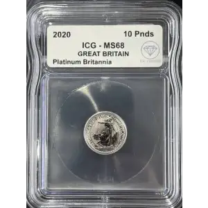 1/10 oz Platinum Britannia