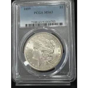 1889 Morgan Silver Dollar PCGS MS63