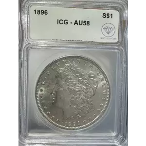 1896 Morgan Dollar ICG AU58 IDC Verified