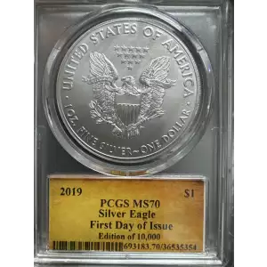 2019 PCGS MS70 Fist Day of Issue - Thomas Cleveland Signed