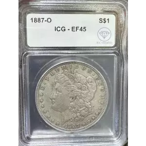 1887-O Morgan Dollar ICG MS45 IDC Verified