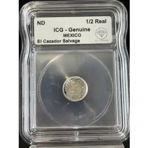 Various Date Mexico 1/2 Real ICG Genuine El Cazador Salvage IDC Verified