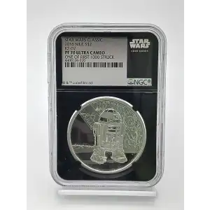 2016 Niue S$2 Star Wars Classic Coin PF70 UC 1 of First 1000 Struck - R2-D2