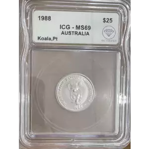 AUSTRALIA Platinum 25 DOLLARS