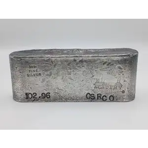 102.96 oz Academy Vintage Silver Poured Bar (4)
