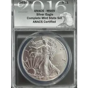 2016 American Silver Eagle ANACS MS69