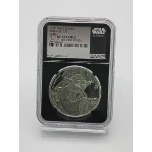 2016 Niue S$2 Star Wars Classic Coin PF70 UC 1 of First 2500 Struck - Yoda (2)