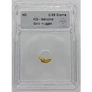 Gold Nugget 0.99 Grams 17.4K
