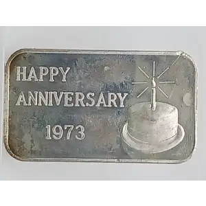 1984 25th Silver Anniversary 1 oz Silver Bar VINTAGE [DUPLICATE for #564352]
