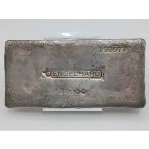 32.150 ozt Engelhard Silver Bar Vintage