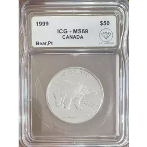 Canada $50 Platinum Polar Bear