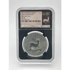 2017 1 oz Silver Krugerrand 50th Anniv. Coin NGC SP70 First Releases