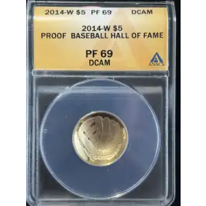 Modern Commemoratives --- National Baseball Hall of Fame 2014 -Gold- 5 Dollar