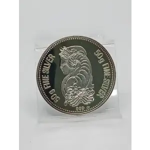 50 g Silver Lady Fortuna Pamp Switzerland Round VINTAGE RARE (2)