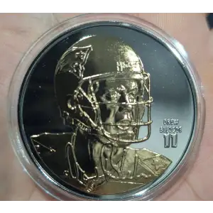 Drew Bledsoe New England Patriots Silver Gold Gilded 1.5oz