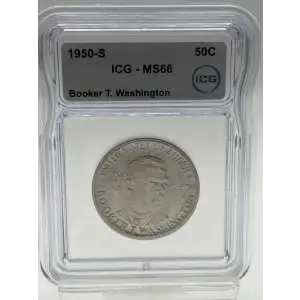 Classic Commemorative Silver--- Booker T. Washington Memorial 1946-1951-Silver- 0.5 Dollar