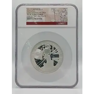 2017 Britannia 1 oz Silver 20th Anniv. Privy 1 of First 100 Struck NGC PF70 UC (4)
