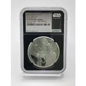 2017 Niue S$2 Star Wars Classic Coin PF70 UC 1 of First 1500 Struck - Chewbacca