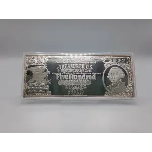1995 $500 Half Pound Silver Note Bar (Box & CoA) (3)