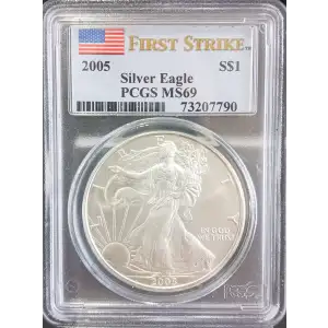 2005 American Silver Eagle PCGS MS69 First Strike