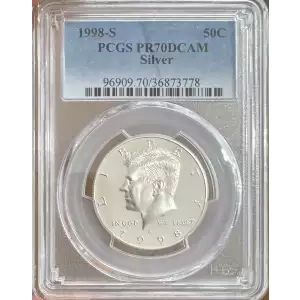 1998-S 50C Silver, DCAM