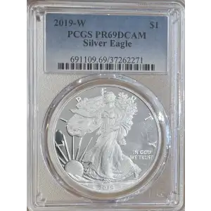 2019-W $1 Silver Eagle, DCAM