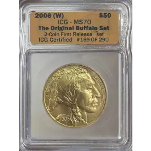 Gold Bullion-Gold Buffaloes--$50 Gold Buffalo 1 oz -Gold- 50 Dollar