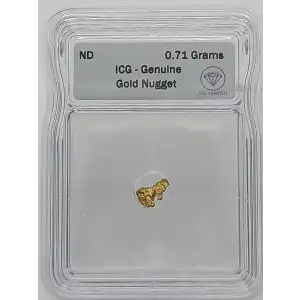 Gold Nugget 0.71 Grams 22K