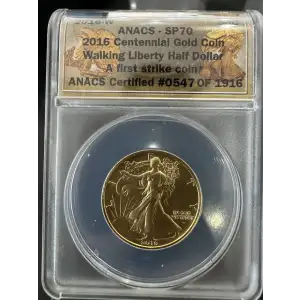 50C 100th Anniversary Gold Commemorative