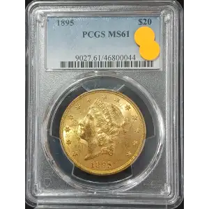1895 $20 Liberty Head PCGS MS61