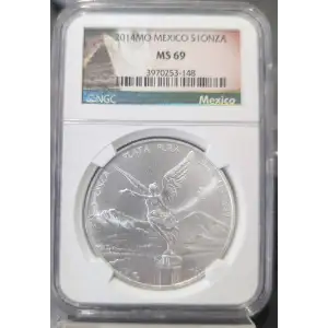 2014 Mexican 1 oz Silver Libertad NGC MS 69