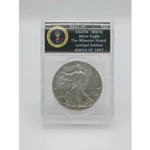 2011(S) American Silver Eagle ANACS MS70 The Missouri Hoard