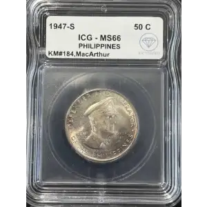 PHILIPPINES Silver 50 CENTAVOS