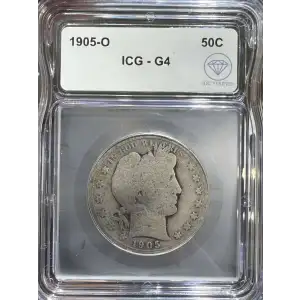 1905 O Barber Half Dollar ICG G-4 IDC Verified (2)