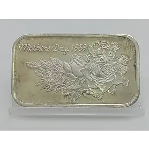 1989 Mothers Day 1 oz Silver Bar SilverTowne VINTAGE