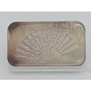 1975 Mothers Day 1 oz Silver Bar Madison Mint VINTAGE