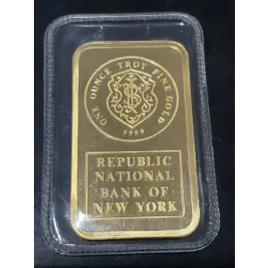 1 oz Johnson Matthey Nat Bank of New York Gold Bar (Sealed)