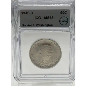 Classic Commemorative Silver--- Booker T. Washington Memorial 1946-1951-Silver- 0.5 Dollar