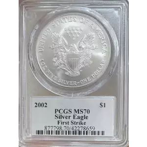 2002 $1 Silver Eagle First Strike Jim Peed (2)