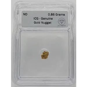 Gold Nugget 0.86 Grams 23K